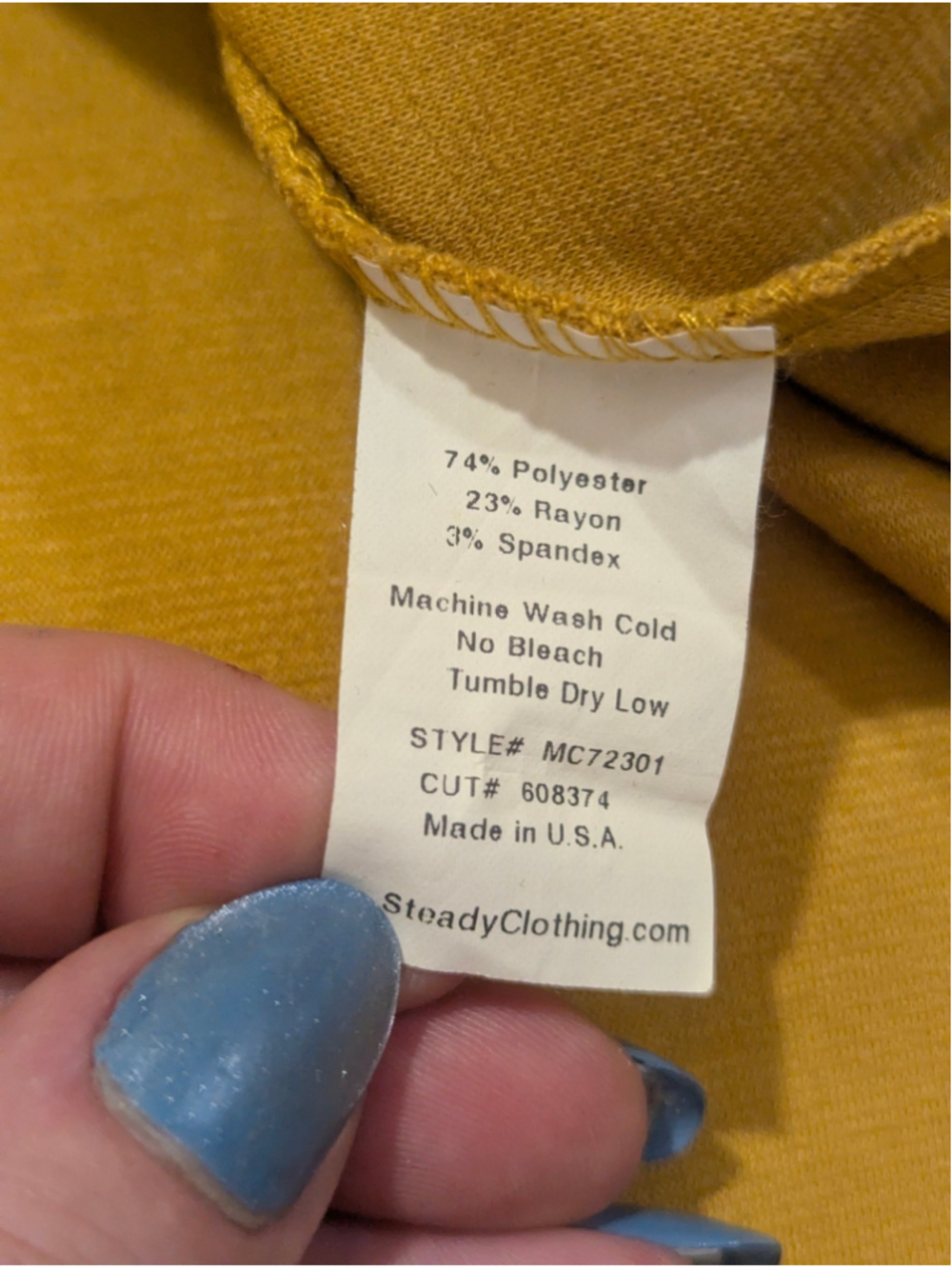 Rock Steady Dress Small Mustard Yellow Fit Flare - Picture 4 of 9